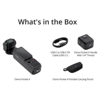 DJI Osmo Pocket 4 Essential Combo (CP.OS.00000546.01) DJI Osmo Pocket 4 Essential Combo (CP.OS.00000546.01)