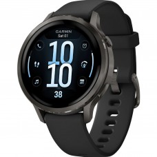 Смарт-годинник Garmin Venu 4 41 mm Slate with Black Silicone Band (010-03013-0242)