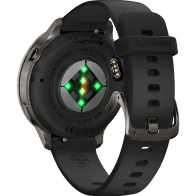 Garmin Venu 4 41 mm Slate with Black Silicone Band