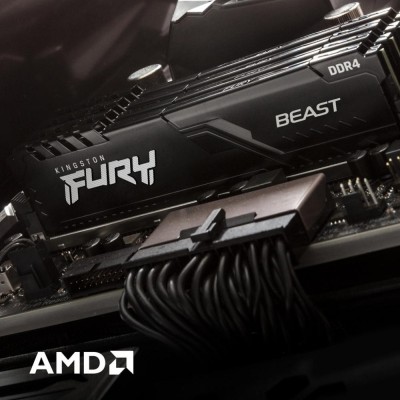 FURY 32 GB (2x16GB) DDR4 3200 MHz Beast Black