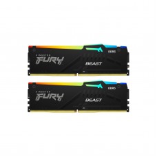 Оперативная память Kingston FURY 64 GB (2x32GB) DDR5 6400 MHz Beast RGB EXPO (KF564C32BBEAK2-64)