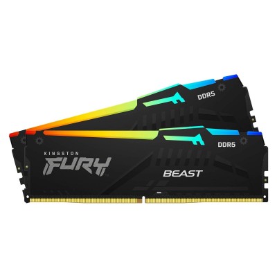 Kingston FURY 64 GB (2x32GB) DDR5 6400 MHz Beast RGB EXPO