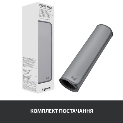  Logitech Desk Mat Studio Series Mid Grey 