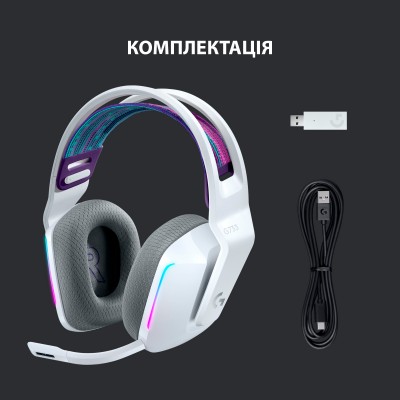  Logitech G733 Lightspeed Wireless RGB WHITE (981-000883) 