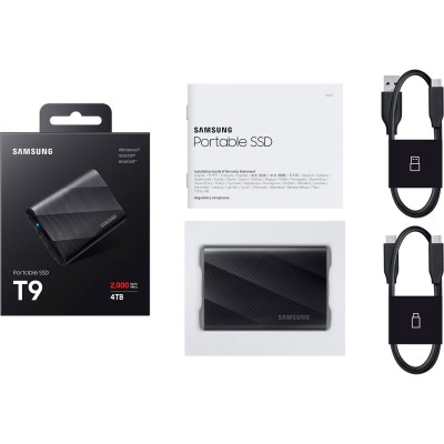 SSD накопитель Samsung T9 4 TB Black (MU-PG4T0B)